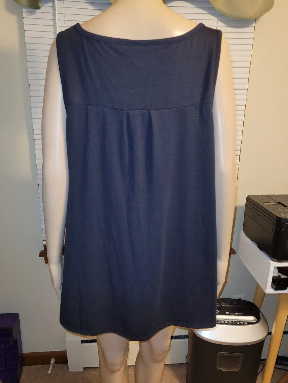 torrid Black with White Stars On The Front Sleeveless Button Front Top.